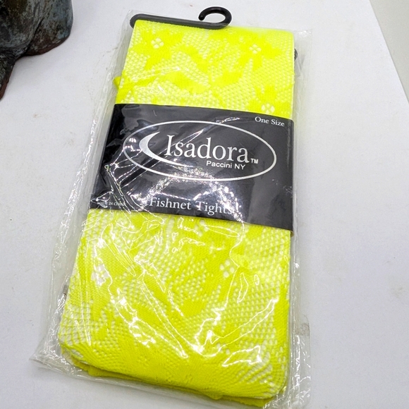 Isadora Paccini ny Accessories - Isadora Paccini NY  Neon Yellow‎ Fishnet Tights